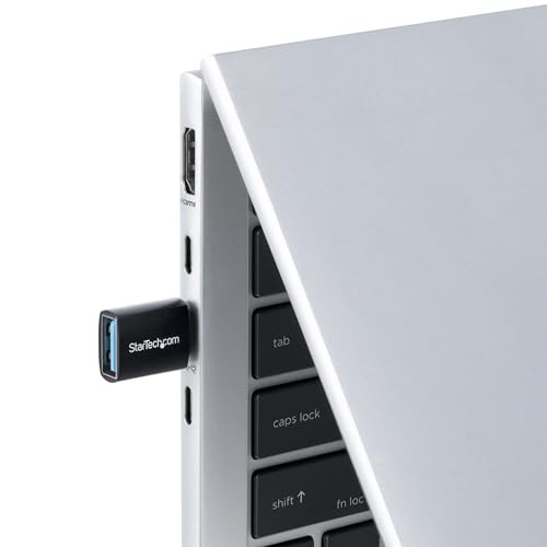 StarTech.com USB-C to USB-a Adapter USB 5Gbps Compact USB-C Male to USB-a Female Adapter Durable Metal Housing M/F