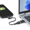 StarTech.com USB-C to USB-a Adapter USB 5Gbps Compact USB-C Male to USB-a Female Adapter Durable Metal Housing M/F