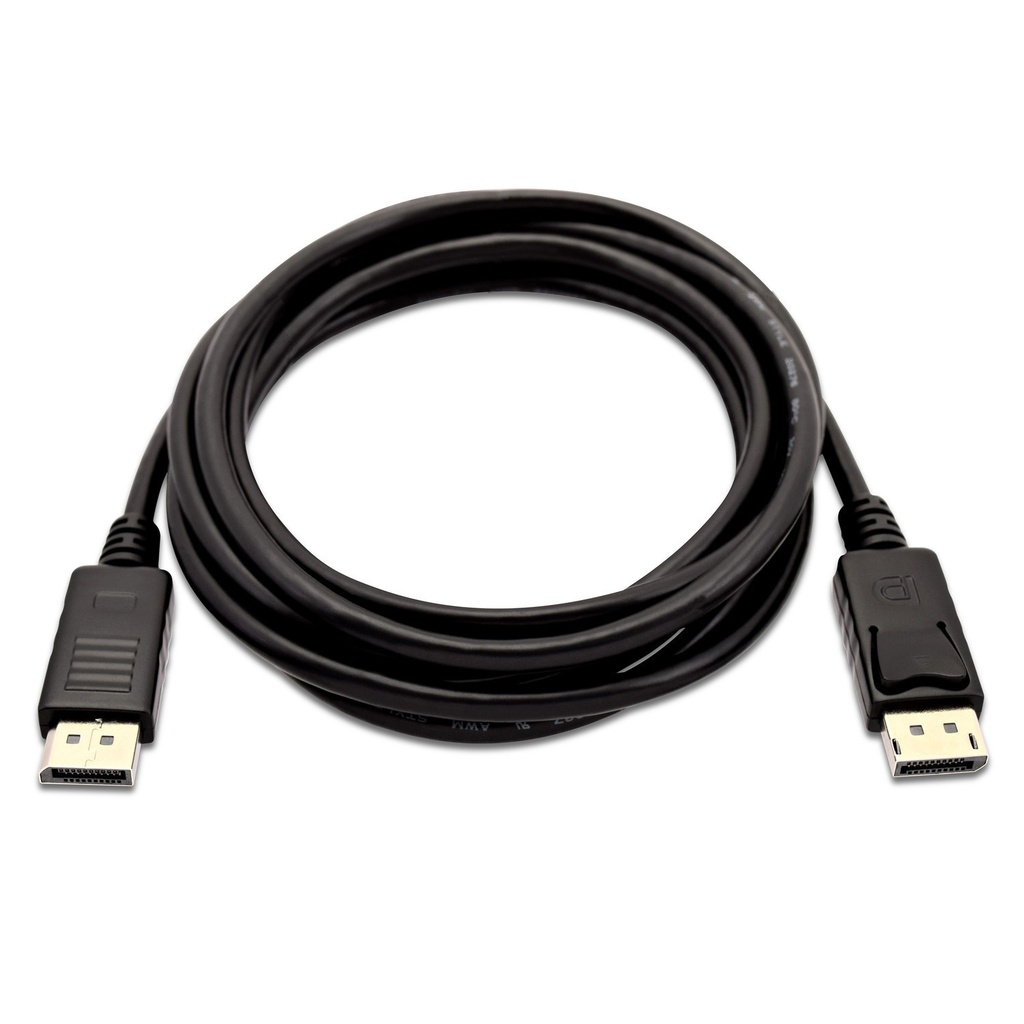 [V7DP2DP-03M-BLK-1E] V7 - V7DP2DP-03M-BLK-1E - Câble DisplayPort 4K mâle/femelle de 3 m
