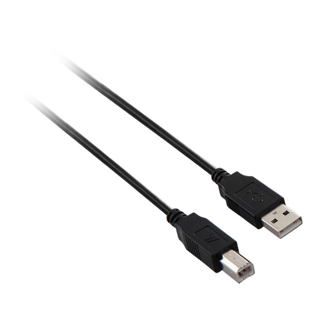 [V7N2USB2AB-03M] V7 - V7N2USB2AB-03M - Câble USB 2.0 noir de 3 m (type A vers B) - Tous