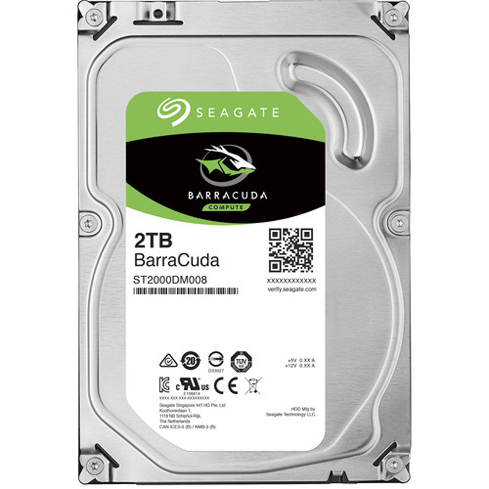 Seagate - ST2000DM008 - Disque dur interne Barracuda HDD 2 To 7 200 tr/min 256 Mo de cache (ST2000DM008)
