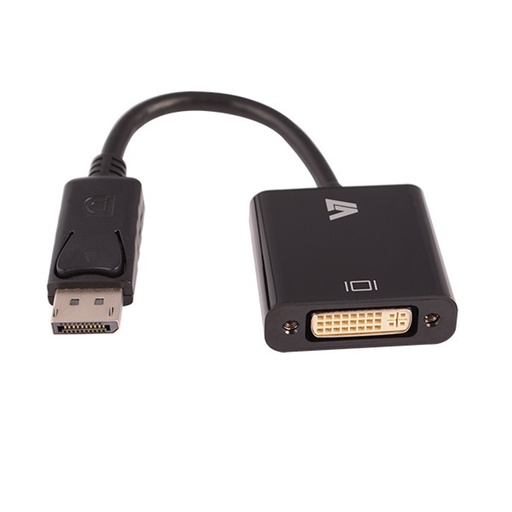 [CBLDPDVI] V7 - CBLDPDVI - Adaptateur vidéo DisplayPort mâle vers DVI-I femelle, noir 